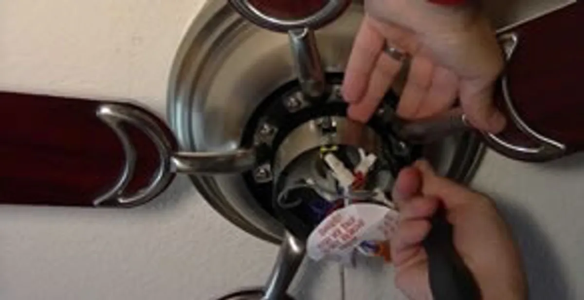 Ceiling fan installation with electrical wiring and mounting by professional electrician in Albany, NY