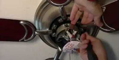Ceiling fan installation with electrical wiring and mounting by professional electrician in Albany, NY