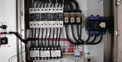 Electrical panel installation with organized circuit breakers and wiring in Albany, NY