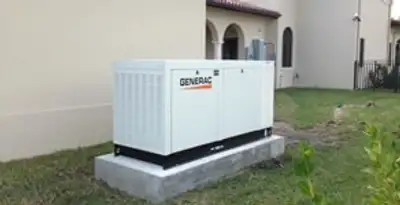 generator installation service showing standby generator professionally installed for residential power backup in Albany, NY
