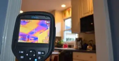 home energy audit service using thermal imaging to evaluate electrical efficiency inside a home in Albany, NY