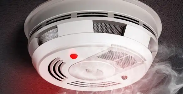 Installed smoke detector providing reliable fire detection in Albany, NY