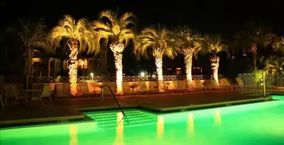 landscape lighting installation services illuminating outdoor recreational areas in Albany, NY