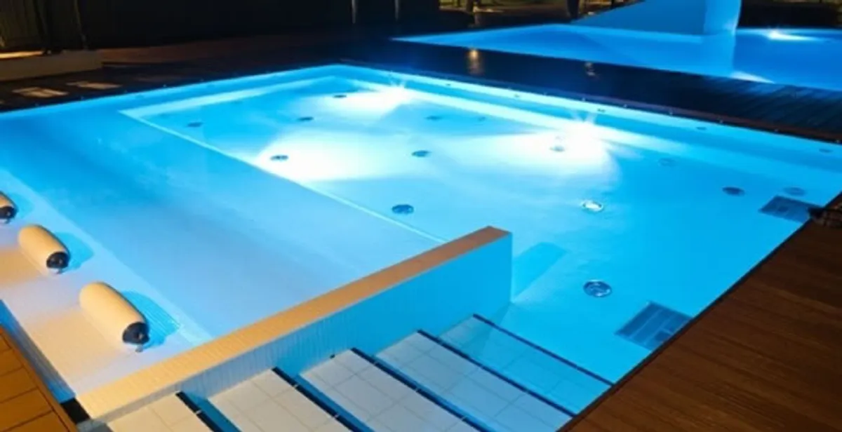 pool light installation and repair services providing modern illuminated pool lighting in Albany, NY