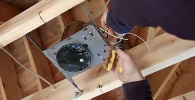 Professional recessed lighting installation with electrical wiring by licensed electricians in Albany, NY