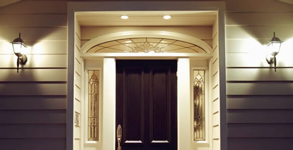 security light installation services with professionally installed entryway lighting in Albany, NY