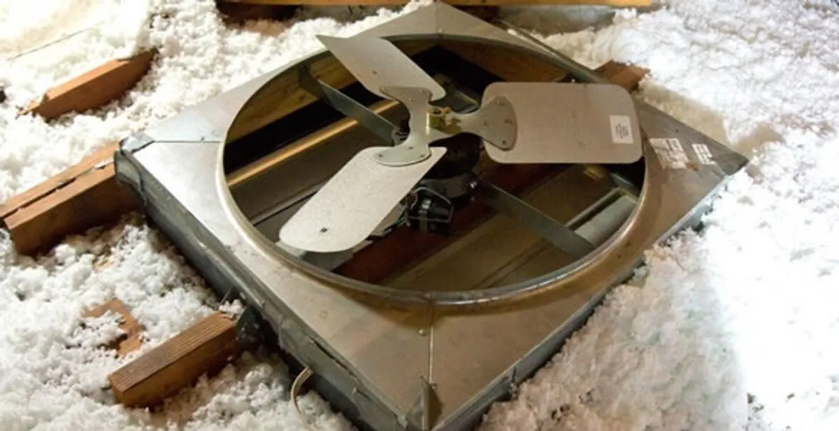 whole house fan installation services with attic-mounted ventilation unit in Albany, NY