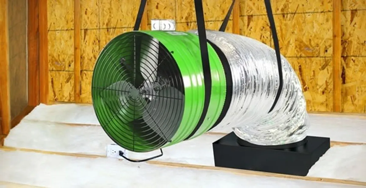 whole house fan installation services with professionally mounted ventilation fan system in Albany, NY