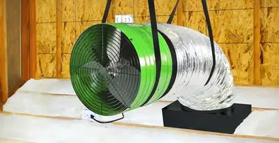 whole house fan installation services with professionally mounted ventilation fan system in Albany, NY
